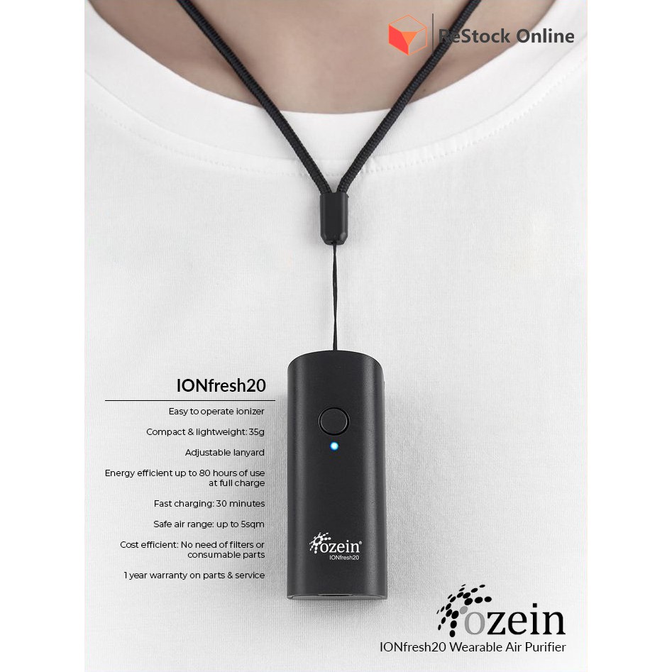 Ozein wearable outlet air purifier