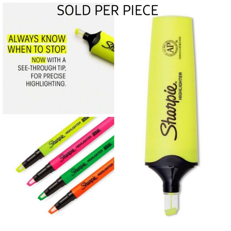 Sharpie Clear View Highlighters - Set of 12, Assorted Colors