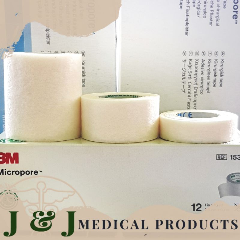  3M Micropore Tape 1530-2, 6 Rolls (2 Sets) : Health & Household