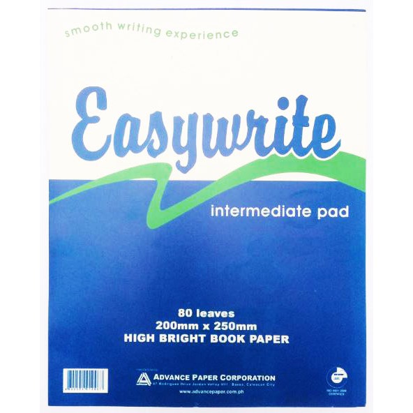 Pad Paper - Grade 1, 2, 3, 4, 1/4, 1/2 CW, 1/2 LW, Intermediate Pad (Easy  Write - Mica)