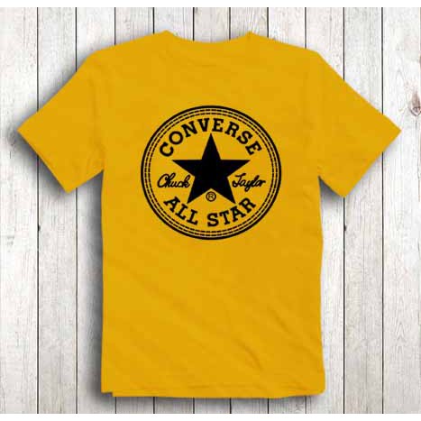 Yellow converse hot sale t shirt