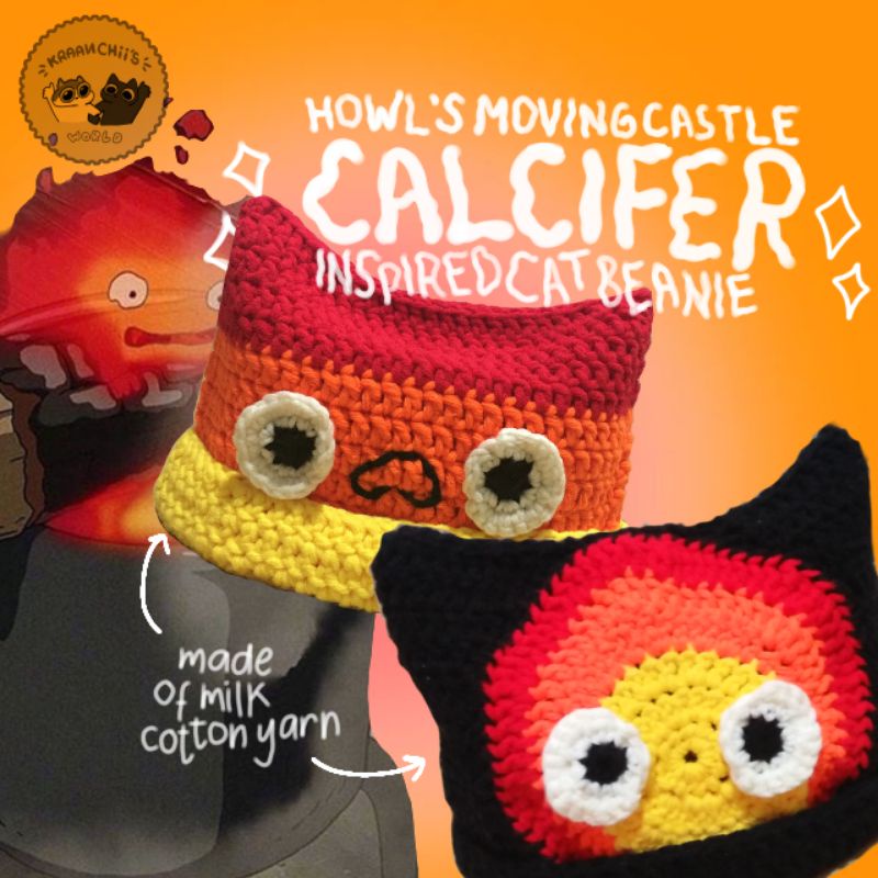 Studio Ghibli Howl's Moving Castle Calcifer Beanie