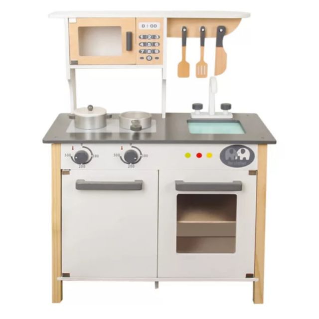 Wood kitchen deals set toys