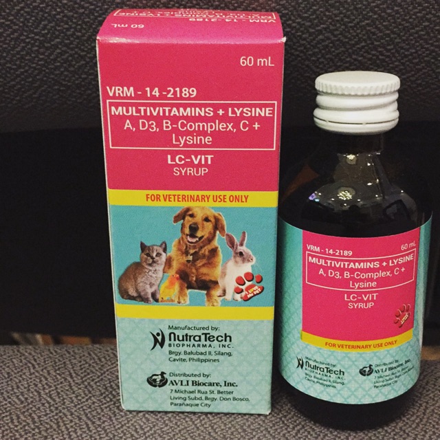 LC VIT SYRUP cats and dog 60ml Shopee Philippines