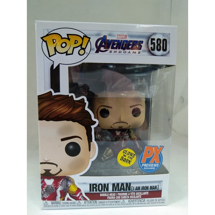 Funko Pop! Avengers: Iron Man{I Am Iron Man} 580 - GITD/PX.