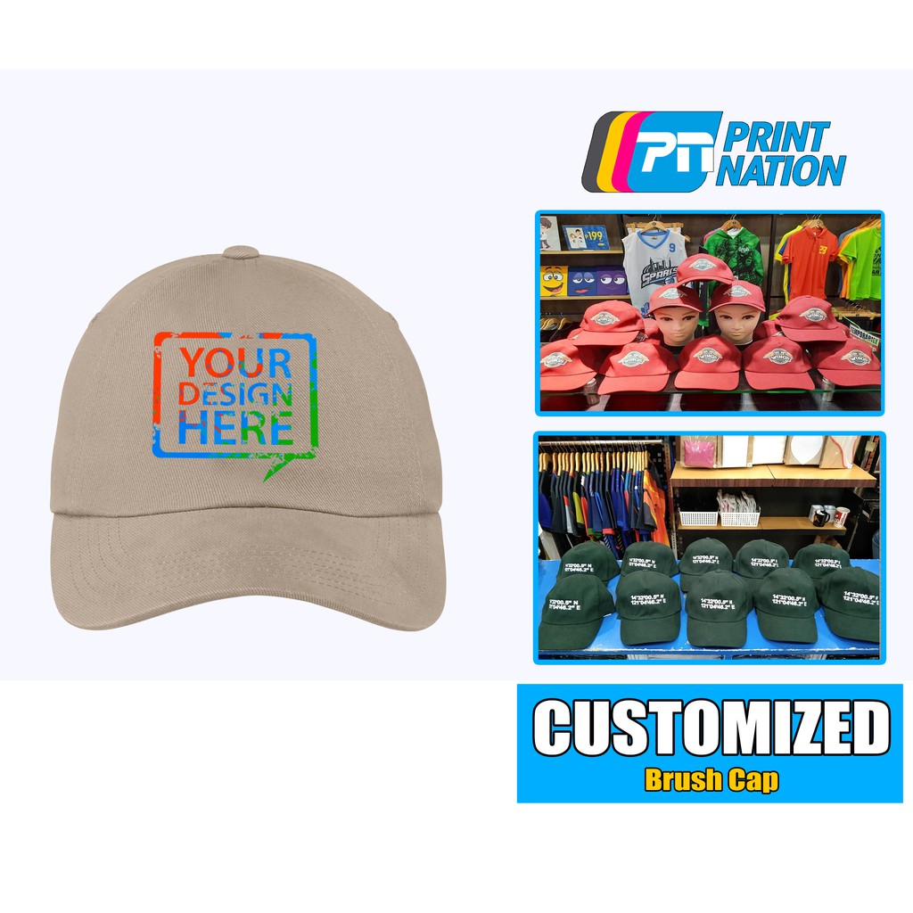 Customized / Personalized Baseball Cap, Brush Twill Cap. Design your own  Print, Logo, Text, Photo