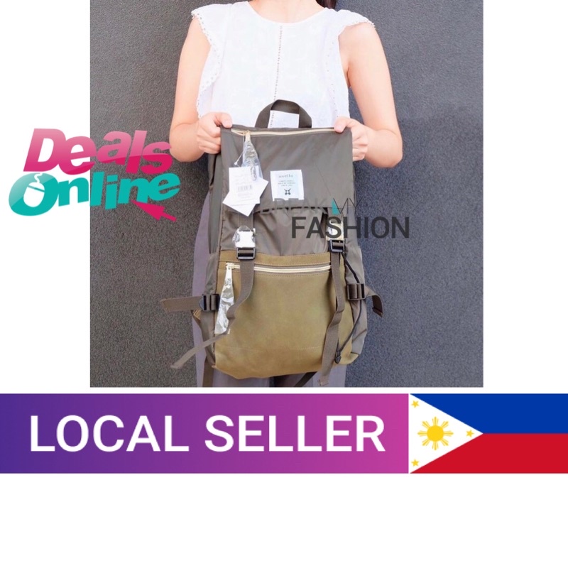 Nylon Gold Buckle Anello Backpack Shopee Philippines