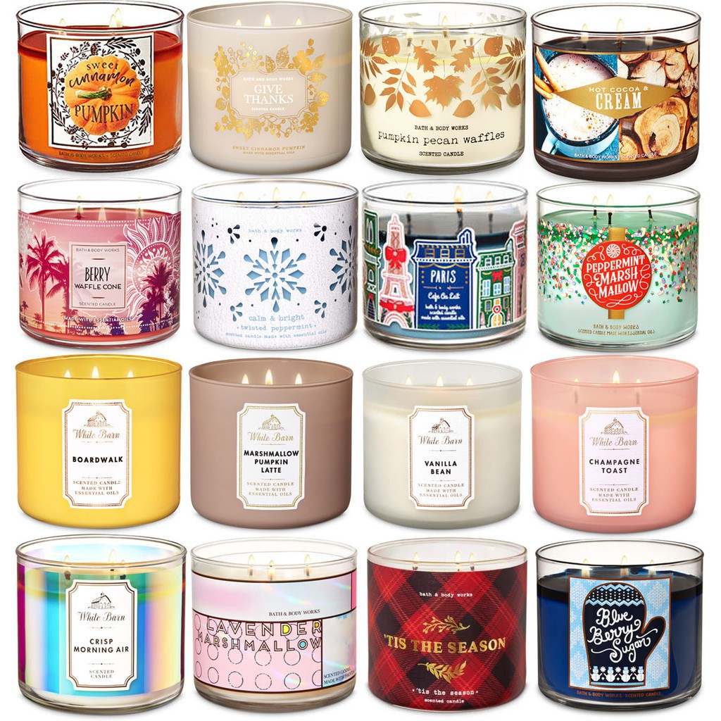 Bath and body works deals candle scents