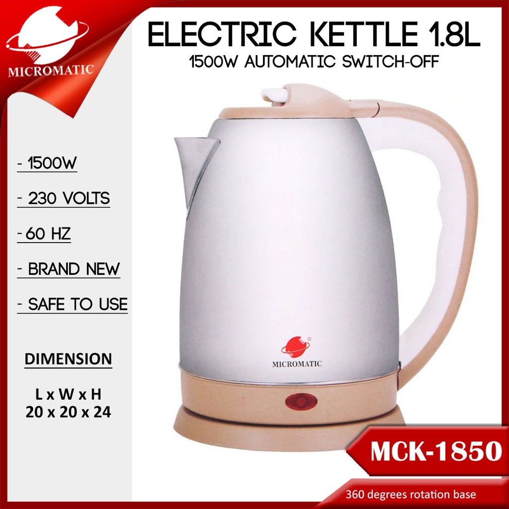 Micromatic electric hot sale kettle price