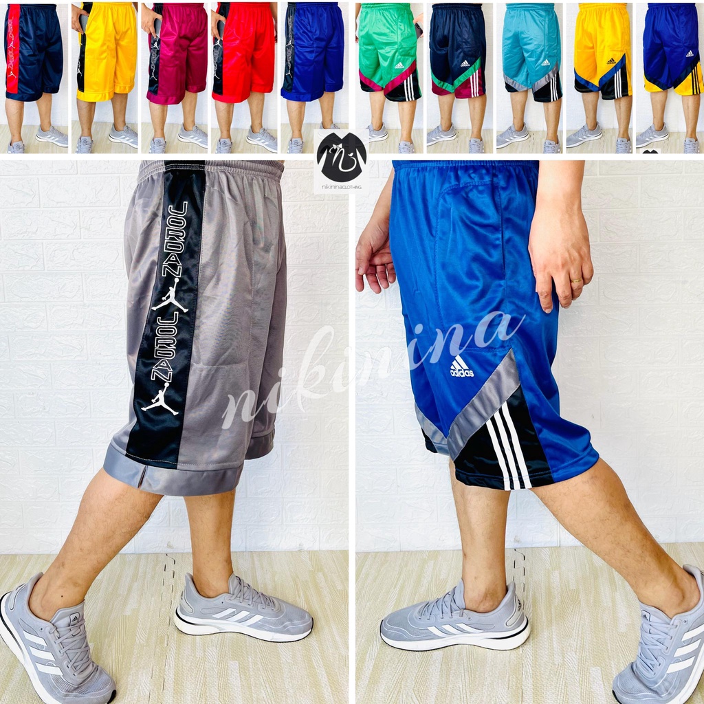 Mens Big Size Jersey Basketball Shorts For Mens With Pocket | Shopee  Philippines