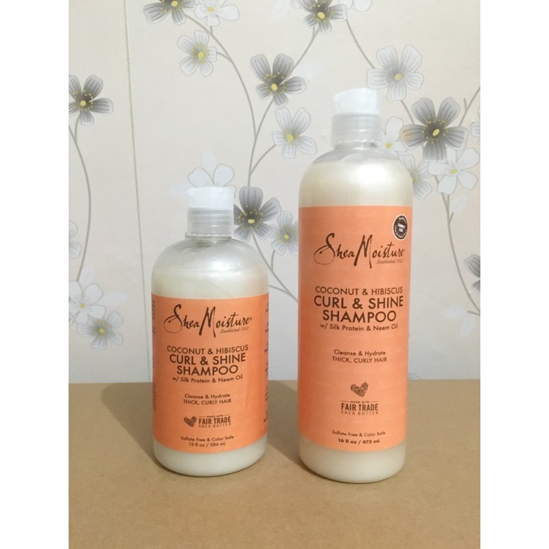 SheaMoisture Coconut & Hibiscus Curl & Shine Shampoo 384mL