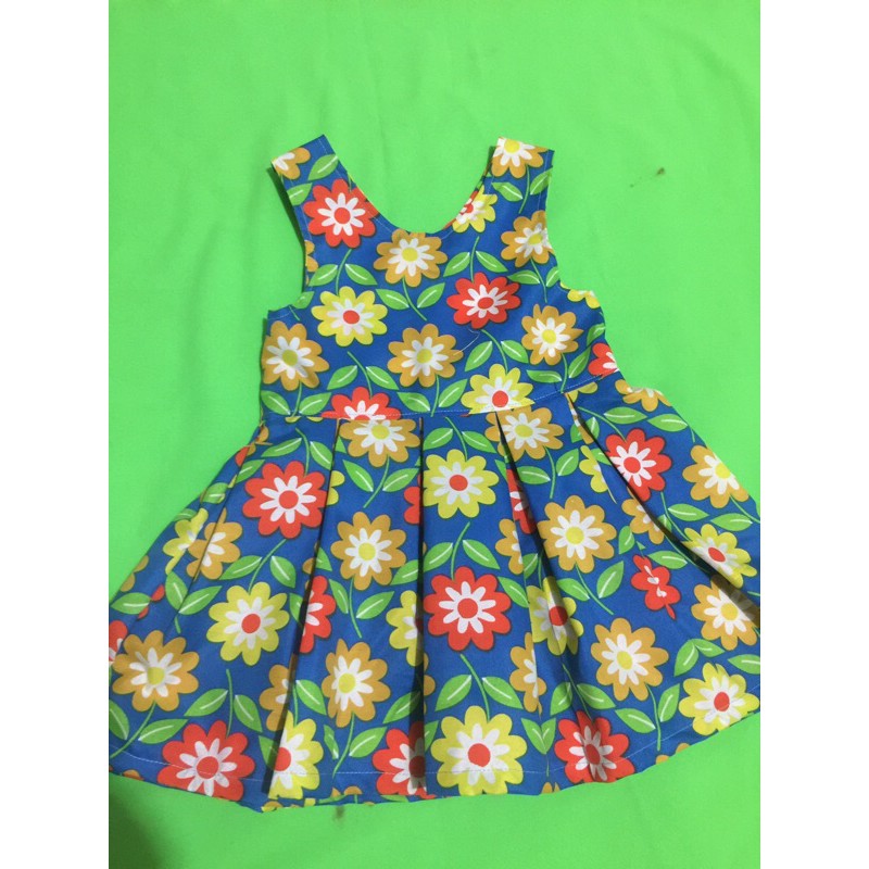 Box pleated outlet baby frock