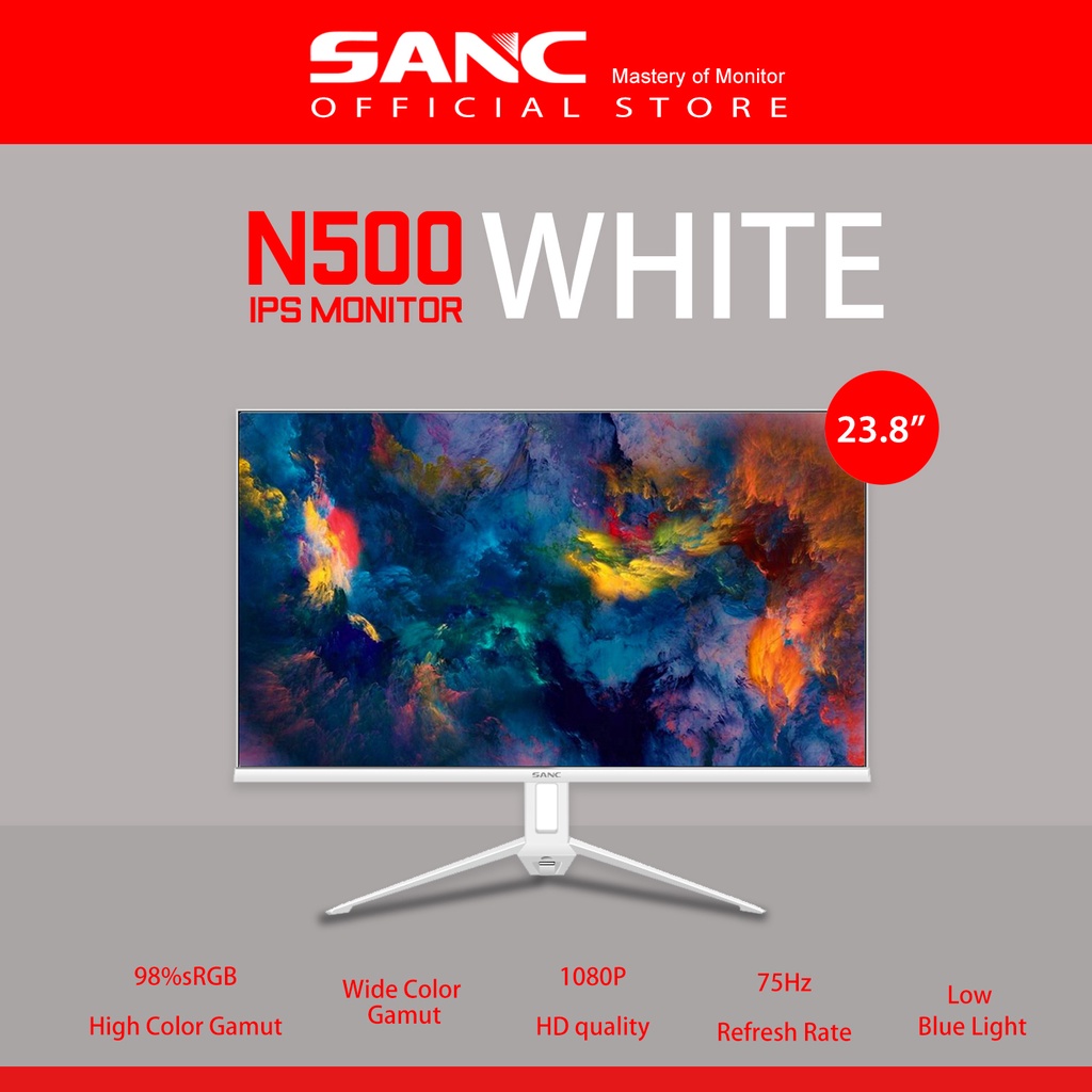 sanc monitor white