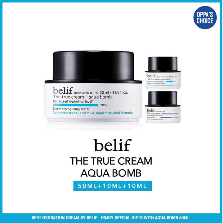 belif The True Cream - Aqua Bomb 50ml, Korean Moisturizer