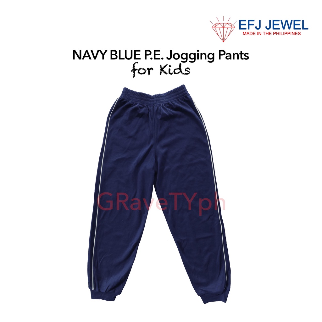 Navy Blue P.E. Jogging Pants for Kids