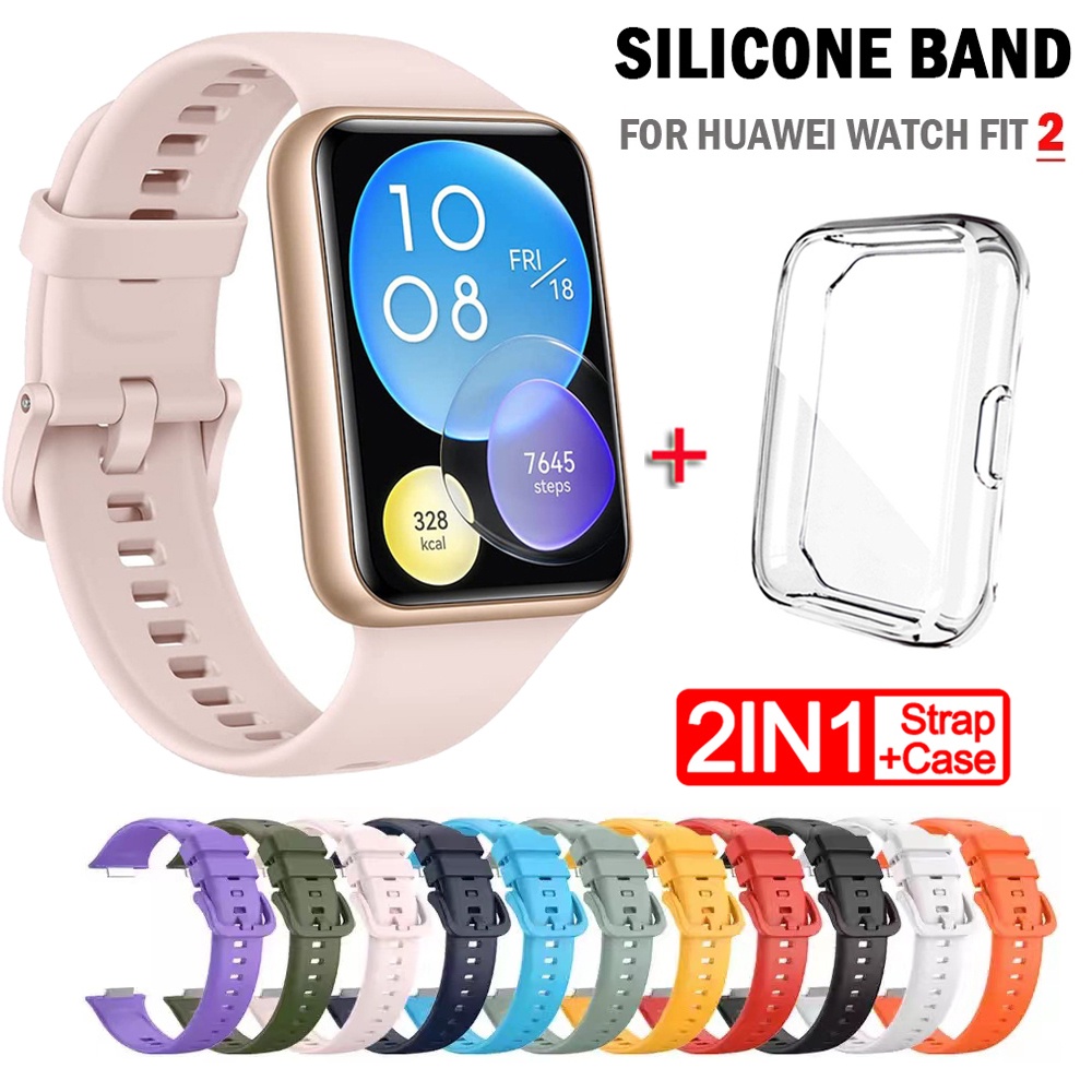 Sport Silicone Bands for Huawei Watch Fit 2 Strap Smartwatch Correa  Wristband Breathable Bracelet Huawei Watch Fit2 Accessories