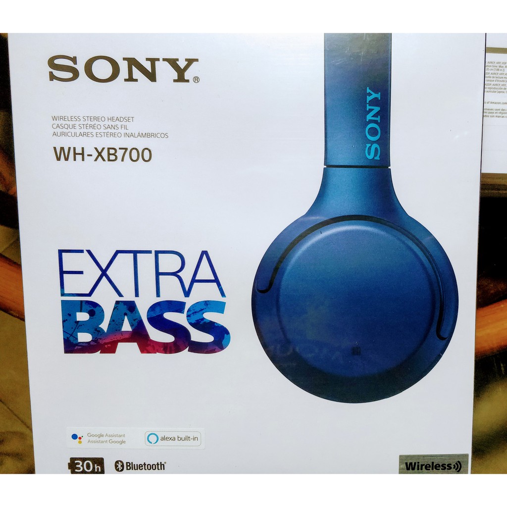 SONY WH-XB700 BLUE - ヘッドフォン