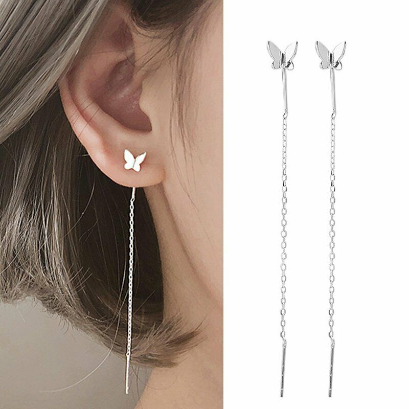 Korean on sale threader earrings