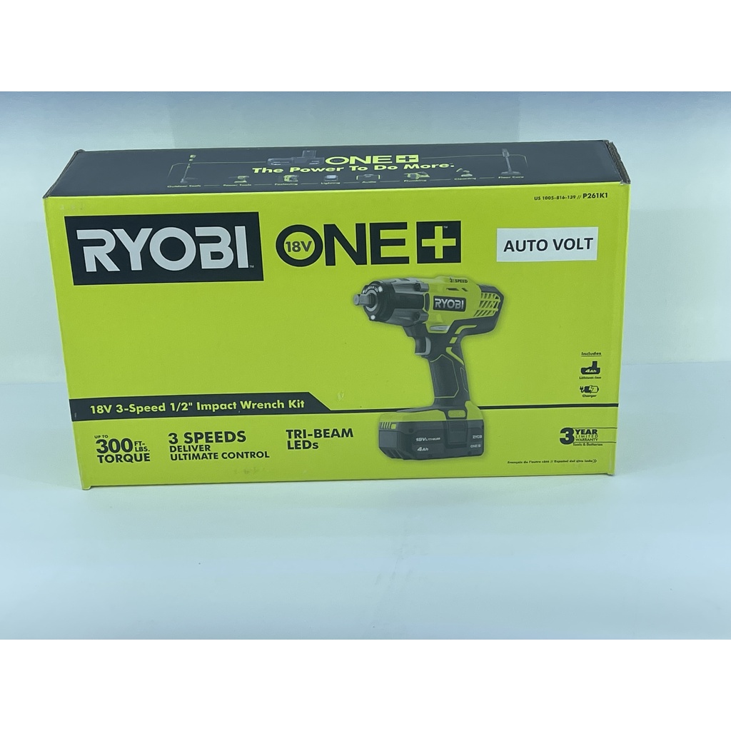 RYOBI 18V Cordless 3 Speed 1 2