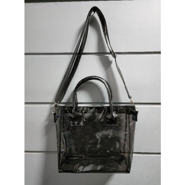 Sac transparent outlet arc en ciel