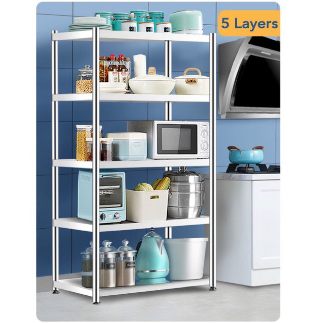 Stainless Steel Kitchen Shelf / Organizer / Rack / Storage 5 Tier / Layer