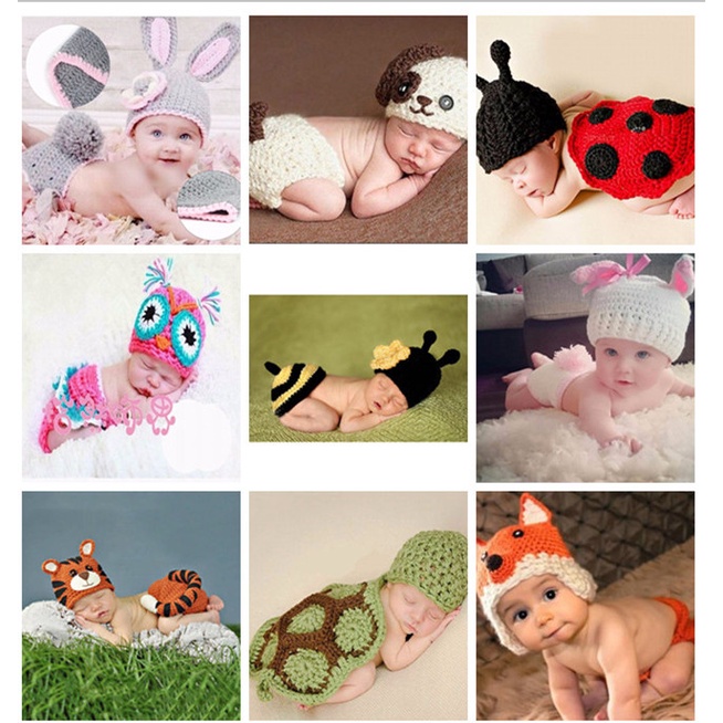 Crochet baby animal outlet outfits