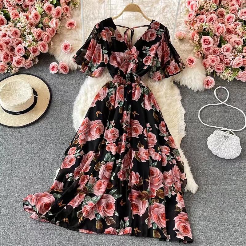 Korean dress outlet floral