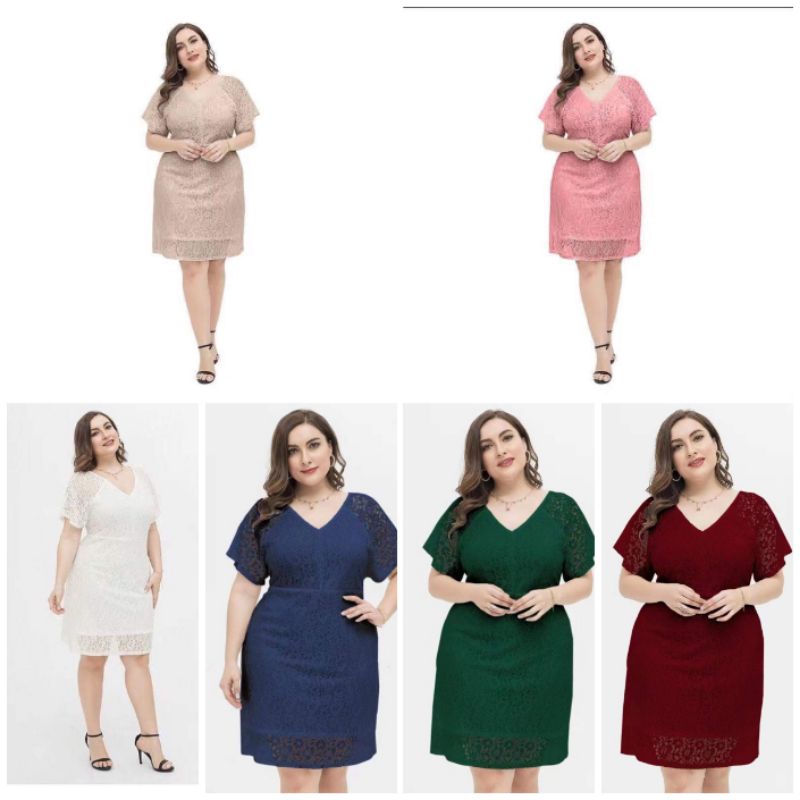 Plus size 2024 dress shopee