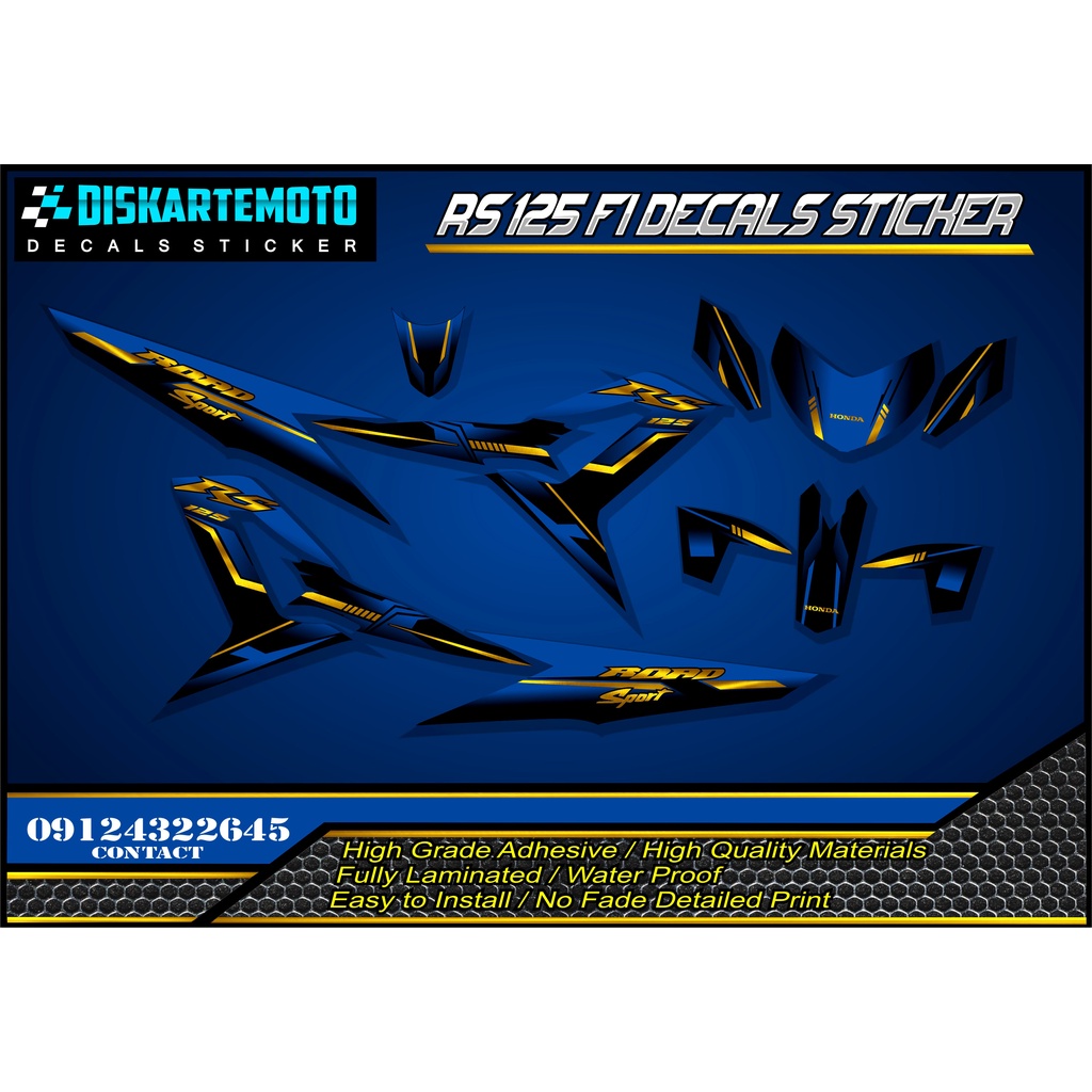 Rs 125 fi Decals Sticker Shopee Philippines