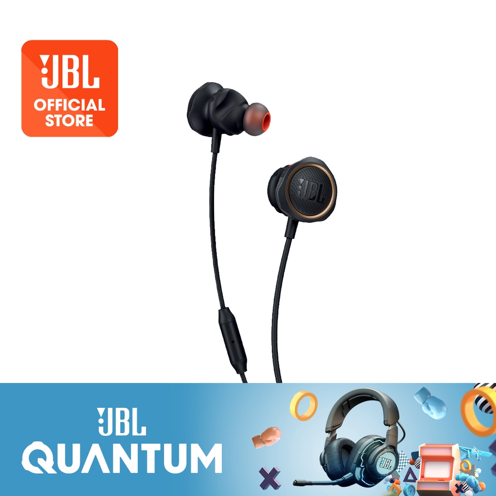 JBL Quantum 50 Wired 3.5mm In Ear 8.6mm Driver Twist Lock In Line