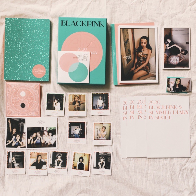 Blackpink SUMMER DIARY 2020 IN SEOUL DVD JENNIE LISA ROSE JISOO PC Polyroid  Unie SHARING