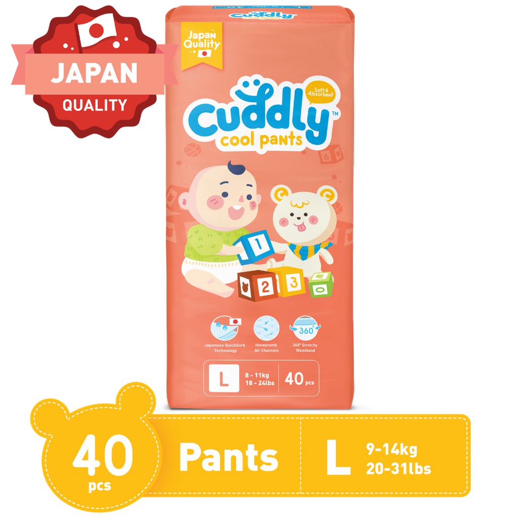 Applecrumby Chlorine-free XL Pull-up/Pants Baby Diapers (11-16 kg