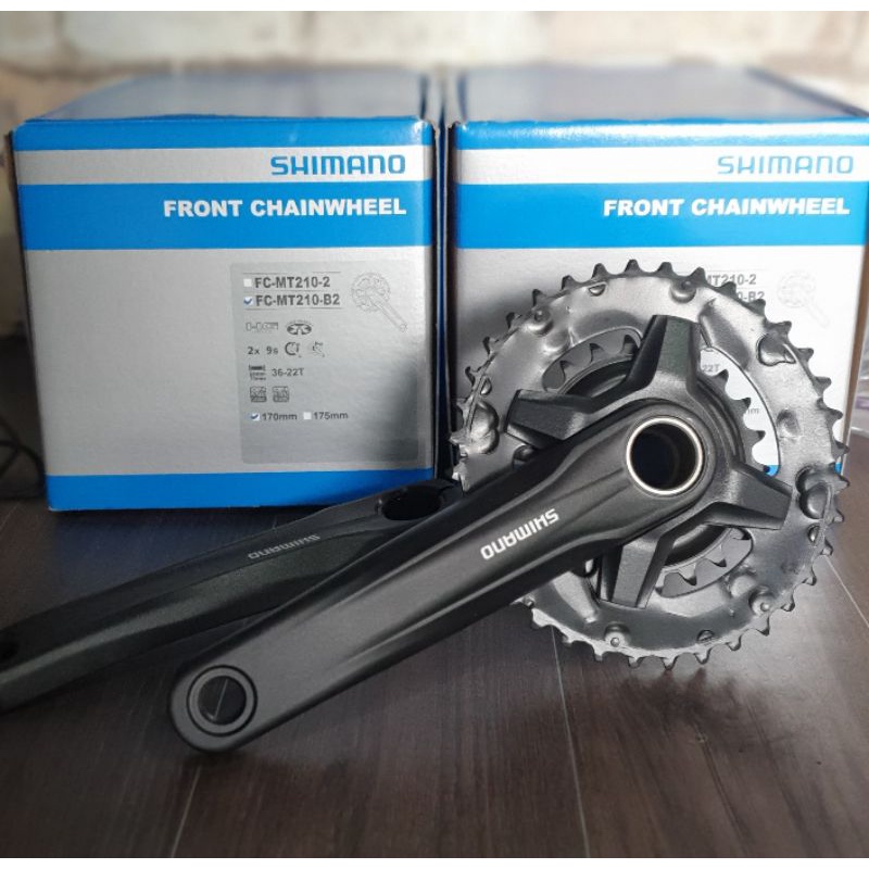 Shimano mt210 2x crankset hot sale