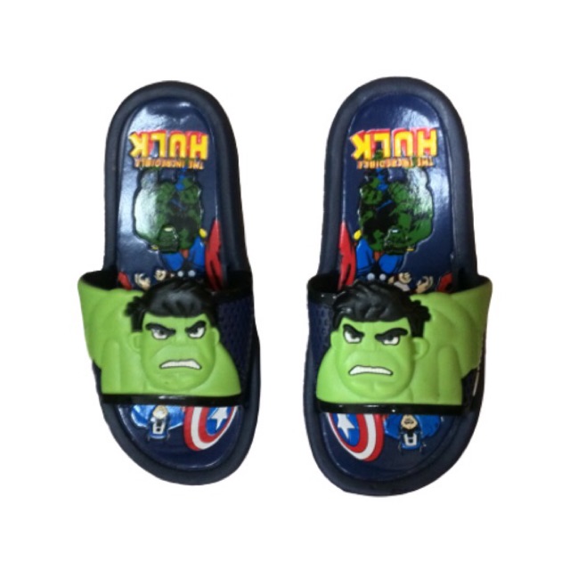 Kids 2024 hulk slippers