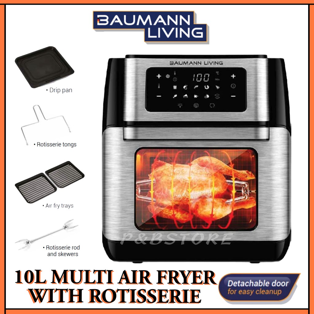 Multi Air Fryer with Rotisserie, Baumann Living