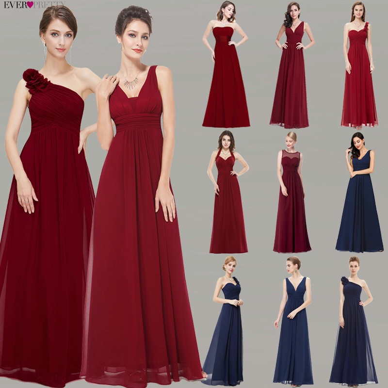 Ever pretty burgundy sales bridesmaid dresses