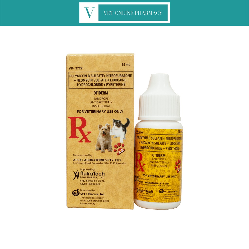 Otiderm antibacterial clearance ear drops