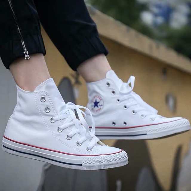 High cut hotsell white shoes