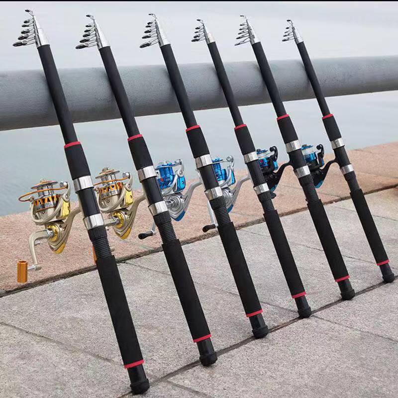 Telescopic Fishing Rod and Reel Combos 1.8m-3.6M Outdoor Sports