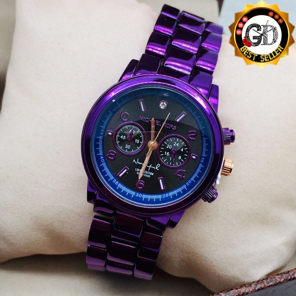 Michael kors violet watch best sale