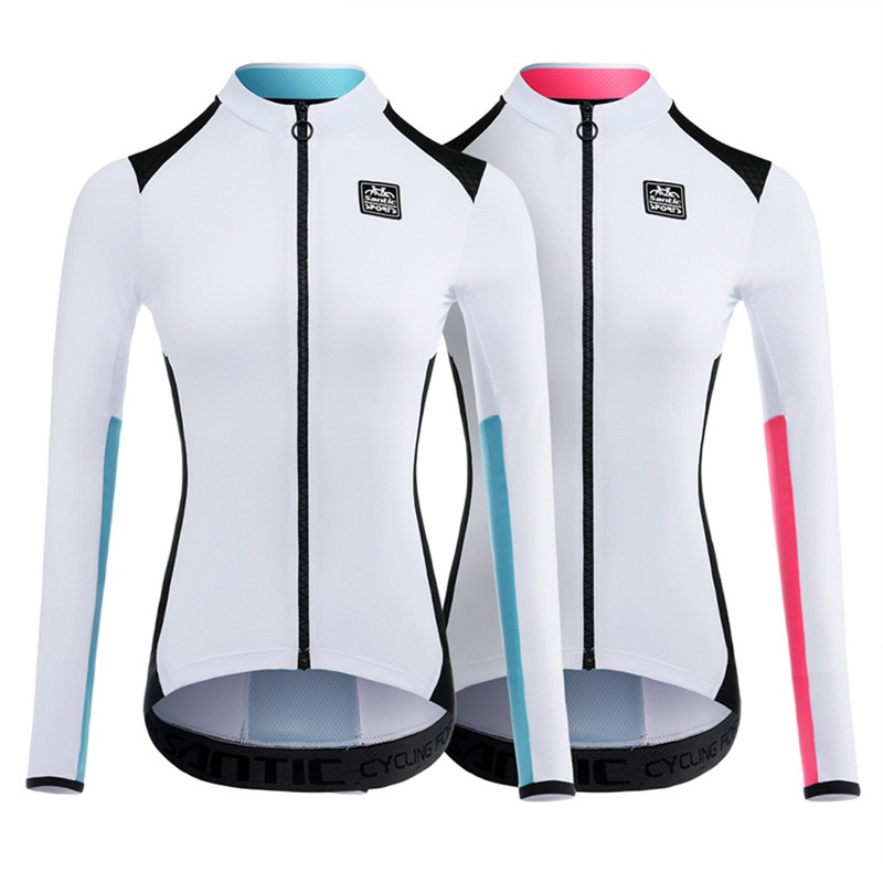 Santic Taki Cycling Jersey Women Long Sleeve Blue – Santicshop