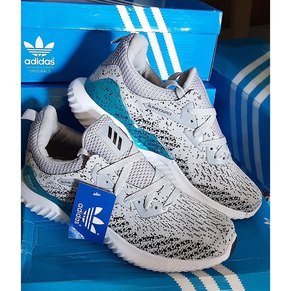 Adidas alphabounce shop blue and grey