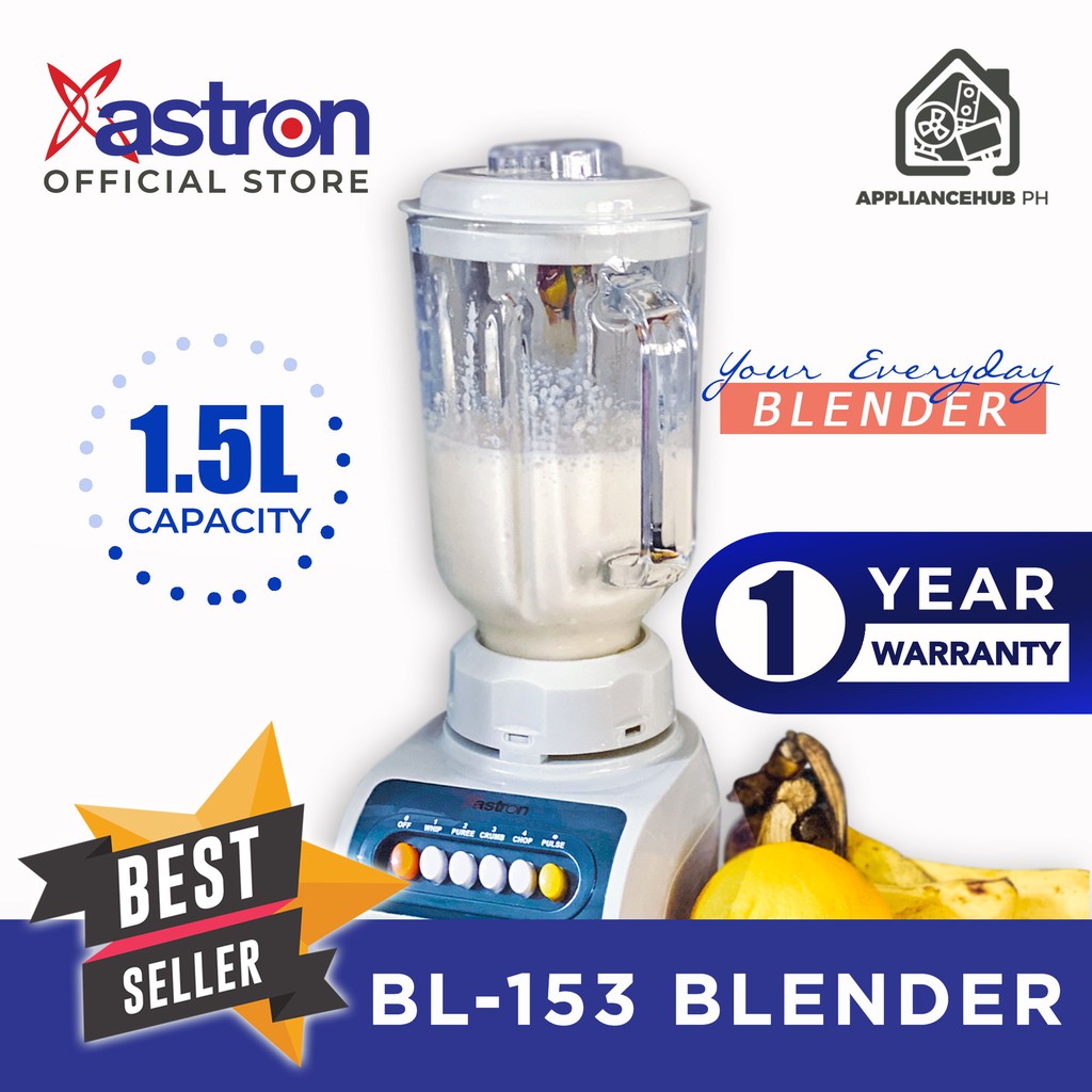 Astron Ice Master Blender and Ice Crusher with 1.5L Glass Jug