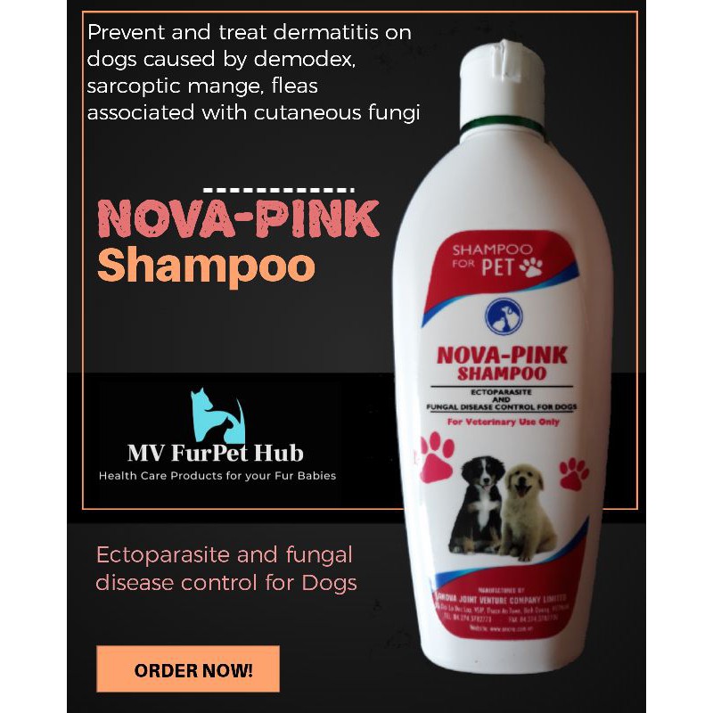 Pink store dog shampoo