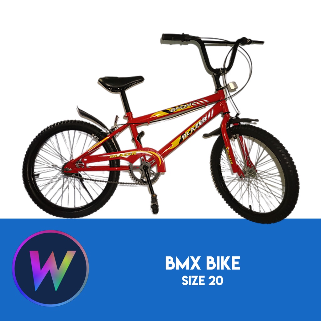 Standard hotsell bmx size