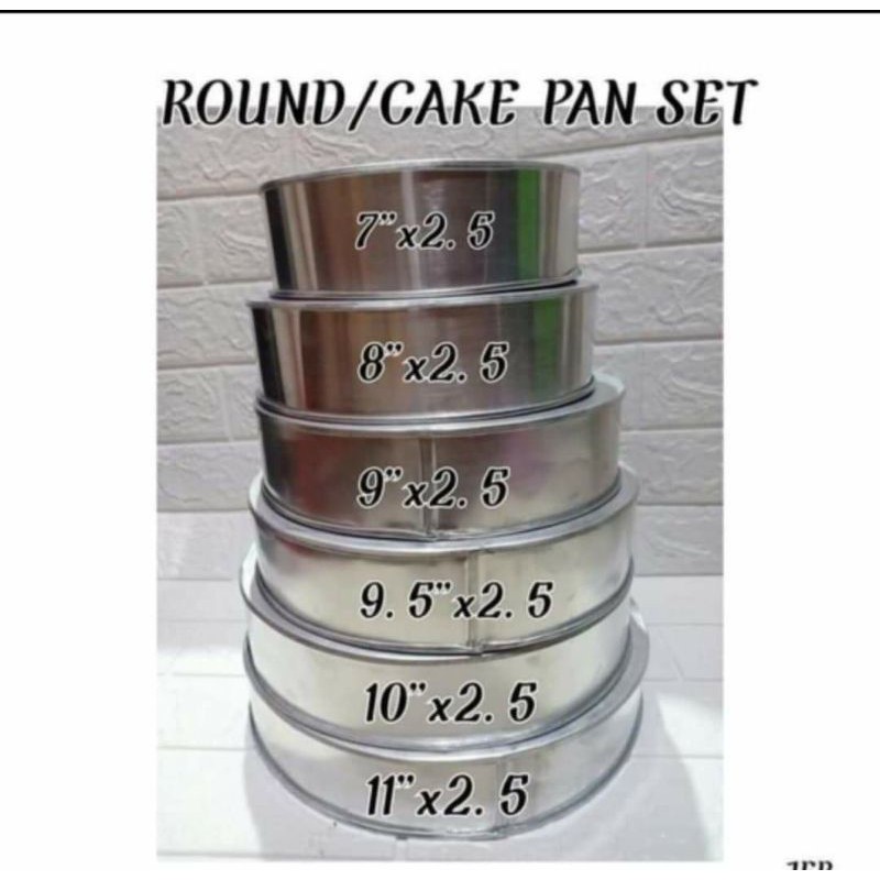 Round pan outlet sizes