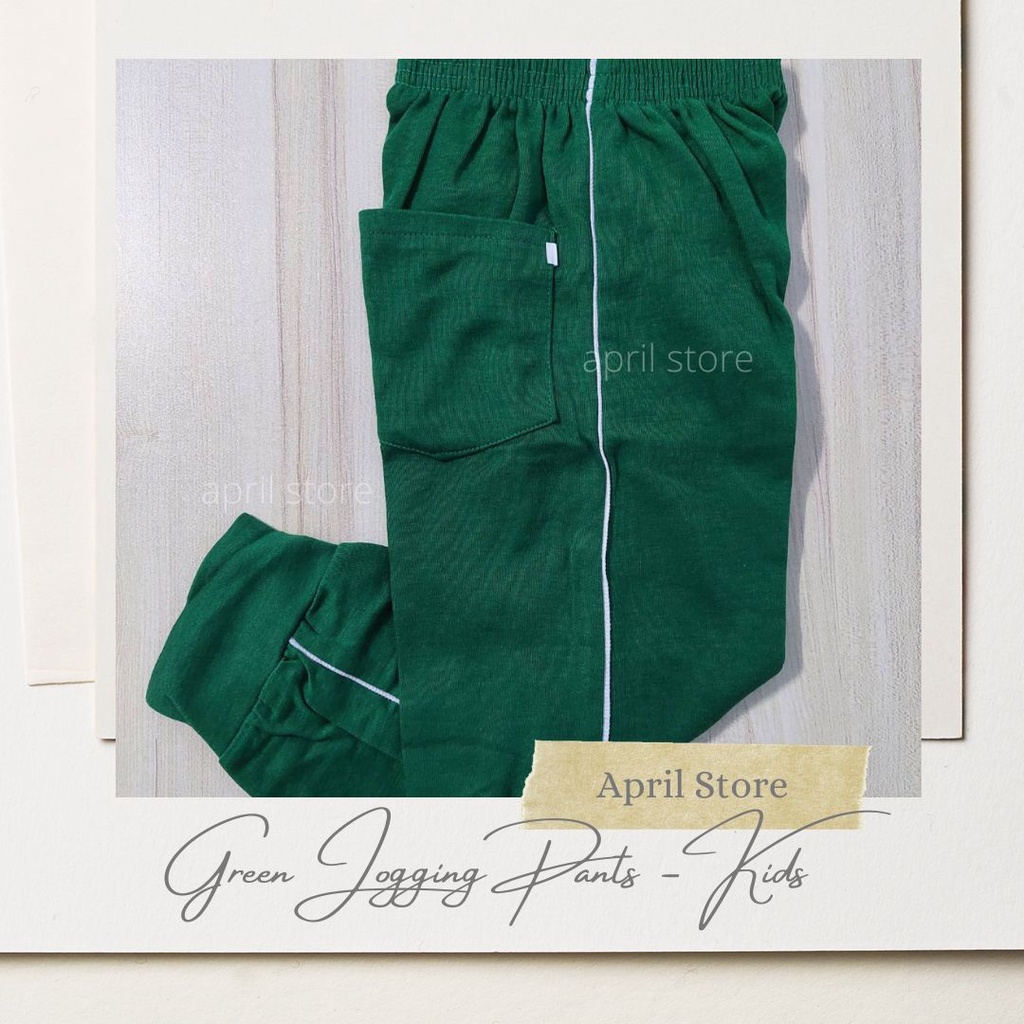 Green jogging pants hot sale