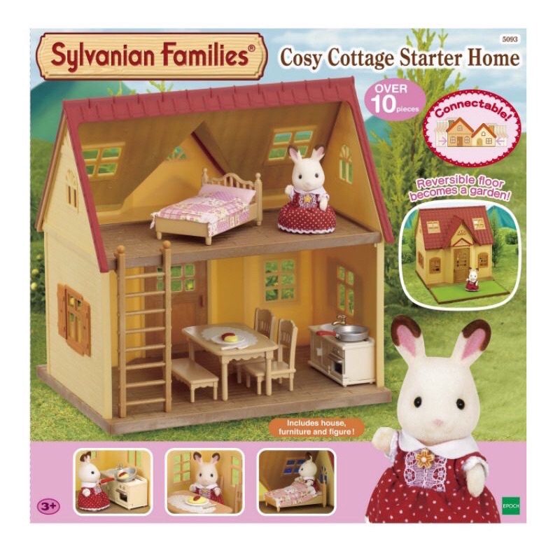 sylvanian families cosy cottage starter house