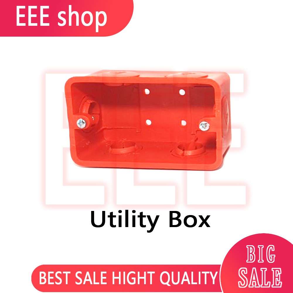 PVC ORANGE UTILITY BOX 2X4 PER PC