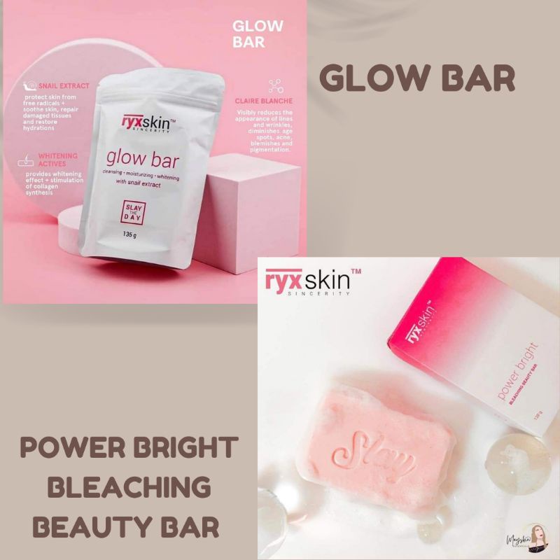 Ryx Glow Bar and Power Bright Bleaching Beauty Bar | Shopee